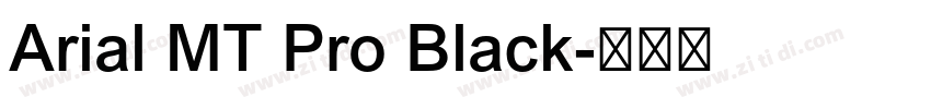 Arial MT Pro Black字体转换